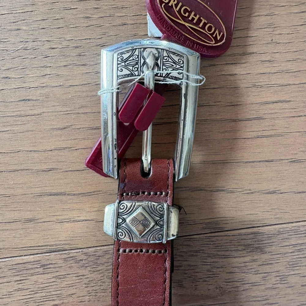 Brighton Braided Leather Belt Size 28 NWT
